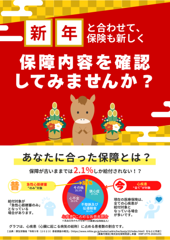 保障内容を確認してみませんか？